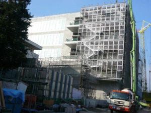 武蔵野美術大学2号館新築現場東面全景 武蔵野美術大学2号館新築現場東面全景