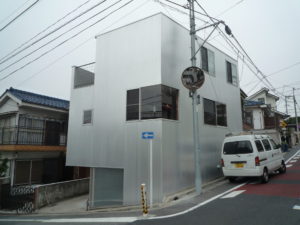 大田区のアルミパネル外壁の保護塗装